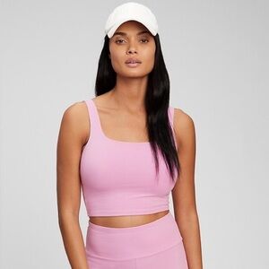 GAP Square Neck Crop Tank- Pink
